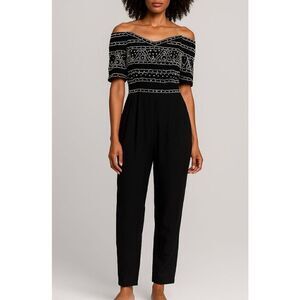 Et Al Vintage Beaded Jumpsuit